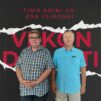 Radio Dein Viikon debatin studiossa Timo Soini ja Esa Ylikoski.